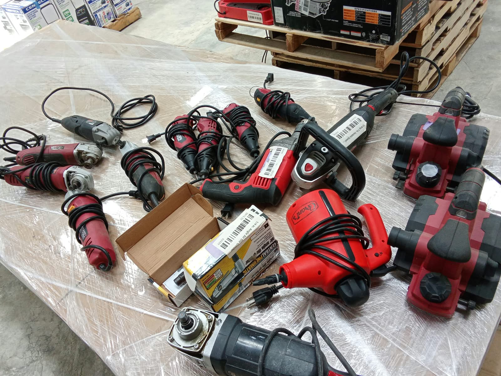 Power tools arranged for evaluation